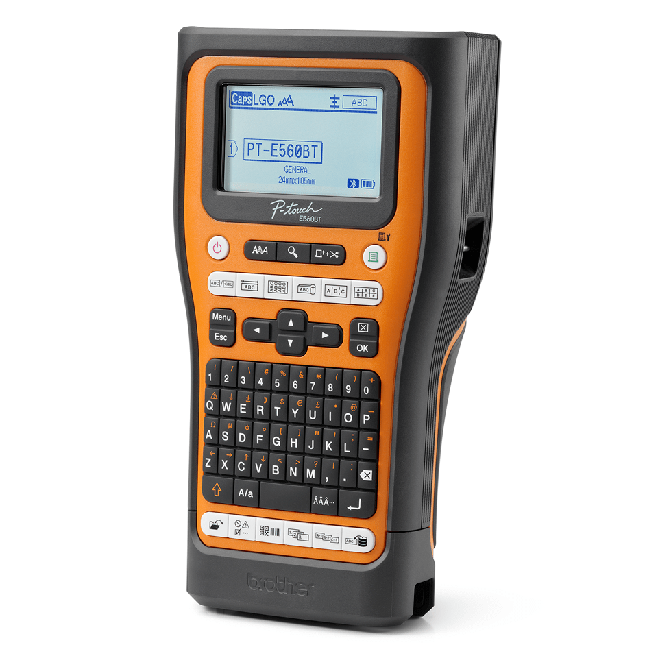Brother PT-E560BTVP Professionell märkmaskin med integrerad Bluetooth, bärväska och 2 x TZe-tape 2